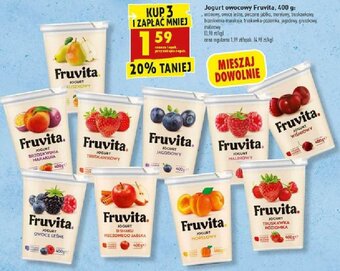 Biedronka Jogurt owocowy FruVita 400g oferta