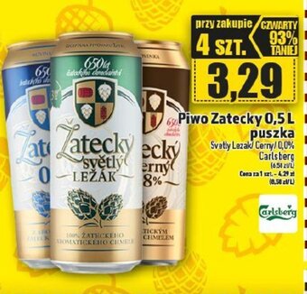 Topaz Carlsberg piwo zatecky 0,5l oferta