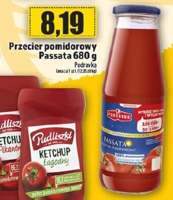 Topaz Podravka Przecier pomidorowy Passata 680g oferta