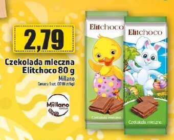 Topaz Milano Czekolada mleczna Elitchoco 80g oferta