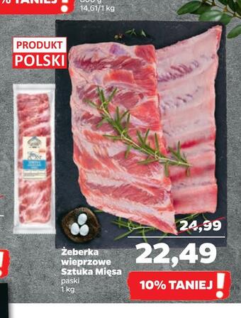 Netto Żeberka wieprzowe sztuka mięsa oferta