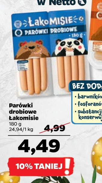 Netto Parówki drobiowe łakomisie oferta