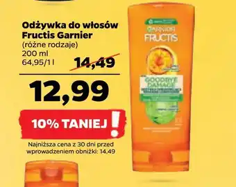 Netto Odżywka do włosów fructis garnier oferta