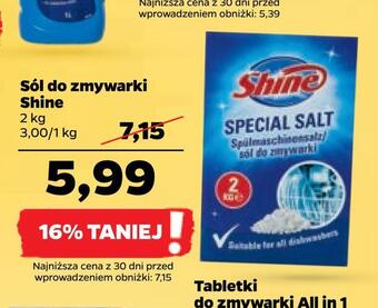 Netto Sól do zmywarki shine oferta