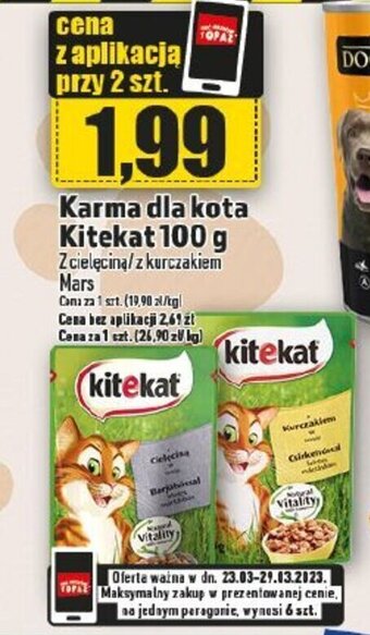 Topaz Mars karma dla kota Kitekat 100g oferta