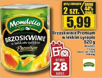 Topaz Mondello brzoskwinie premium w lekkim syropie 820g oferta