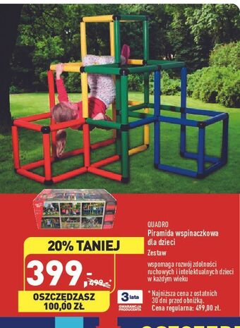 ALDI Piramida wspinaczkowa dla dzieci quadro oferta
