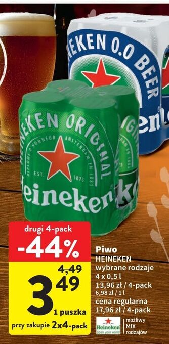 Intermarche Piwo heineken 0.0% oferta