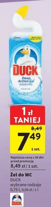 Intermarche Żel do wc marine duck deep action gel oferta