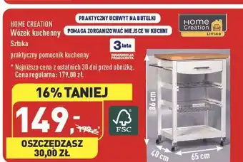 ALDI Wózek kuchenny 86 x 65 40 cm home creation oferta