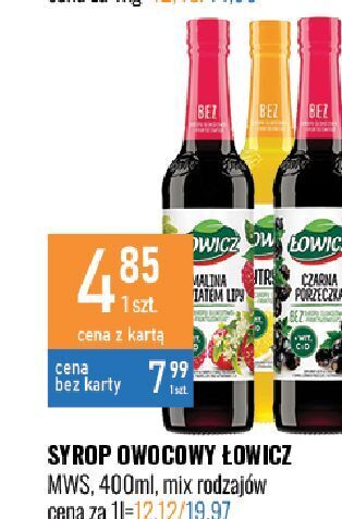 E.Leclerc Syrop malinowy z kwiatem lipy łowicz oferta