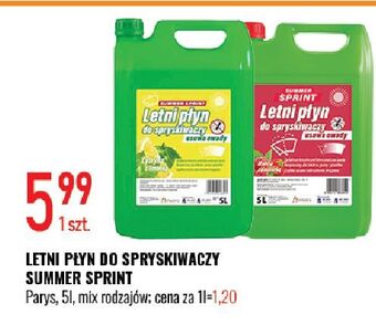 E.Leclerc Płyn letni do spryskiwaczy cytryna z limonką summer sprint oferta