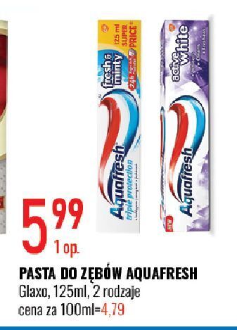 E.Leclerc Pasta do zębów fresh & minty aquafresh triple protection oferta