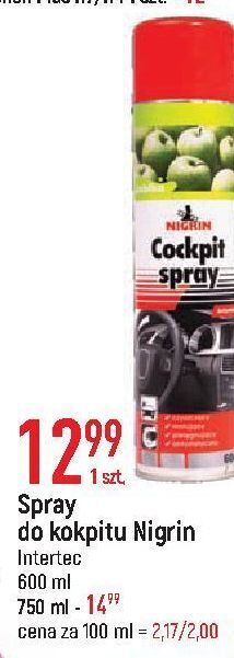 E.Leclerc Spray do kokpitu green apple nigrin oferta