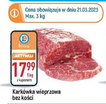 E.Leclerc Karkówka wieprzowa bez kości oferta