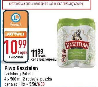 E.Leclerc Piwo kasztelan niepasteryzowane oferta
