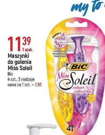 E.Leclerc Maszynka do golenia bic miss soleil colour collection oferta