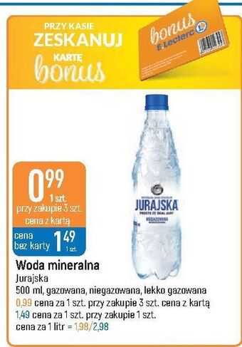 E.Leclerc Woda lekko gazowana jurajska oferta