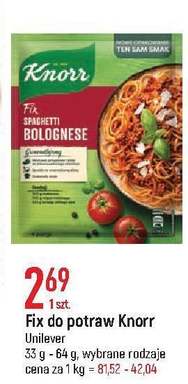 E.Leclerc Spaghetti bolognese knorr fix oferta