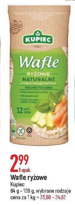 E.Leclerc Wafle ryżowe naturalne kupiec oferta