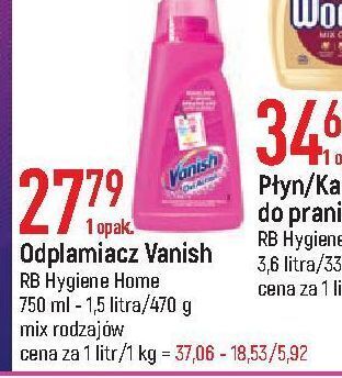 E.Leclerc Odplamiacz w proszku pink vanish oxi action oferta