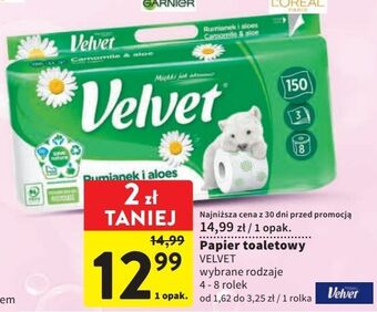 Intermarche Papier toaletowy rumianek & aloes velvet oferta