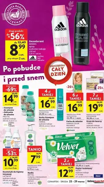 Intermarche Emulsja do higieny intymnej z pompką lactacyd fresh oferta