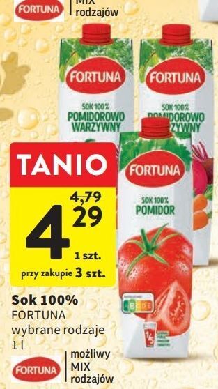 Intermarche Sok 100% pomidorowo-warzywny fortuna oferta