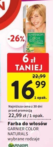 Intermarche Krem koloryzujący do włosów 8 garnier color naturals creme oferta
