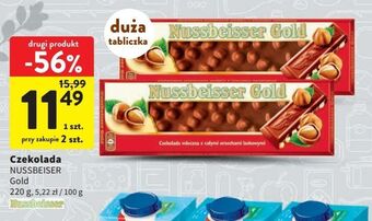 Intermarche Czekolada mleczna z całymi orzechami alpen gold nussbeisser oferta