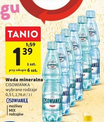 Intermarche Woda lekko gazowana cisowianka oferta