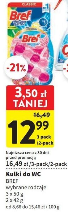 Intermarche Kostka do wc 4 function lemon bref power aktiv oferta