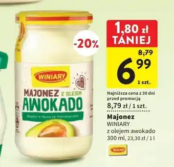 Intermarche Majonez z olejem awokado winiary oferta