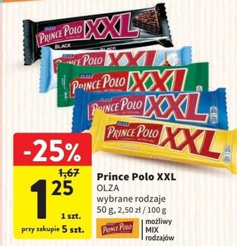 Intermarche Wafelek orzechowy prince polo xxl oferta