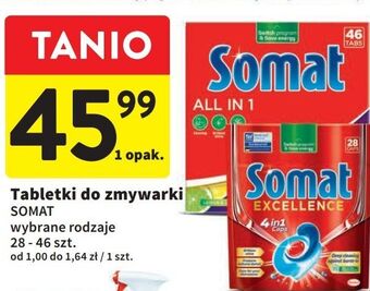 Intermarche Tabletki do zmywarki regular somat excellence 4in1 oferta