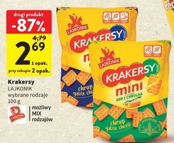 Intermarche Krakersy solone lajkonik mini oferta