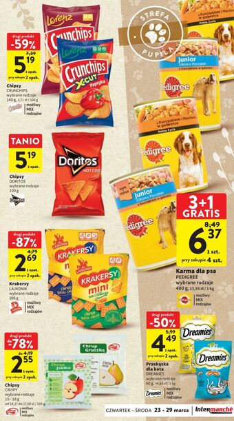Intermarche Chipsy pieczone żeberka crunchips oferta