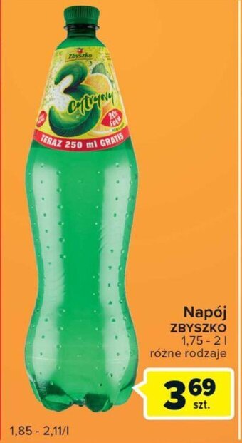 Carrefour Zbyszko Napój 1,75 - 2 l oferta
