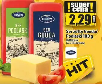 Topaz OSM Kosów Ser żółty Gouda/Podlaski 100g oferta