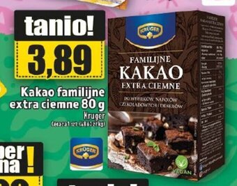 Kruger Kakao familijne extra ciemne 80g