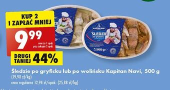 Biedronka Śledzie po wolińsku kapitan navi oferta