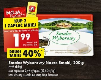 Biedronka Smalec wyborowy nasze smaki oferta