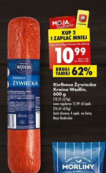 Biedronka Kiełbasa  żywiecka kraina wędlin oferta