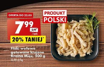 Biedronka Flaki wołowe gotowane krojone kraina mięsa oferta