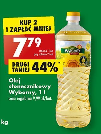 Biedronka Olej słonecznikowy wyborny oferta