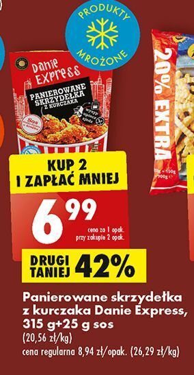Skrzydełka z kurczaka panierowane sosem słodko-kwaśnym danie express