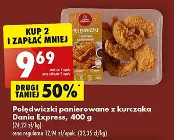 Biedronka Polędwiczki z kurczaka panierowane danie express oferta