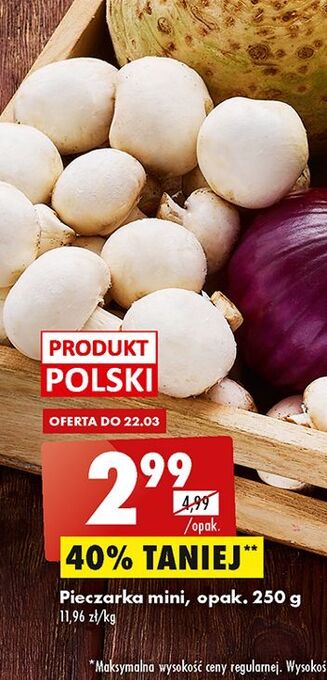 Biedronka Pieczarki mini oferta