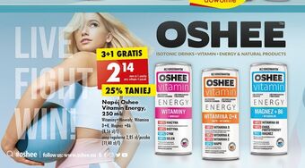 Biedronka Napój energetyczny witaminy + minerały oshee vitamin energy oferta