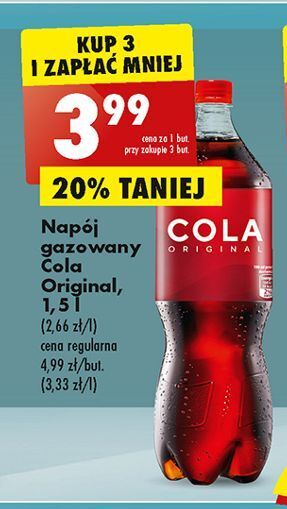 Biedronka Napój cola original oferta